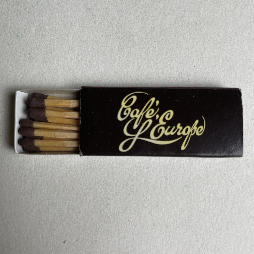 Cafe L'Europe Sarasota FL‎ Vintage Matchbox STE2-ZM